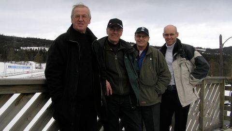 Teamet på skidstadion i Lillehammer