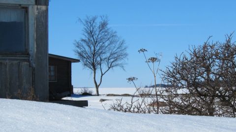 Vintervy från Vasa skärgård, påskdagen 2013