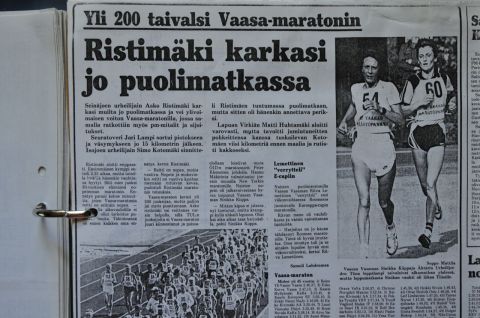 Tidningsklipp ur Pohjalainen för 30 år sen.