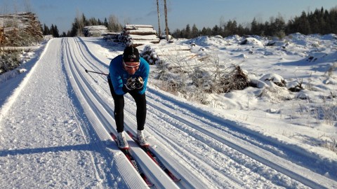 Härligt vinterväder och fina spår